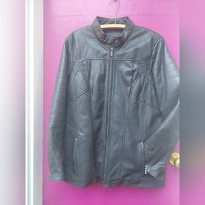 XXL Danier cool  brown leather jacket, lined